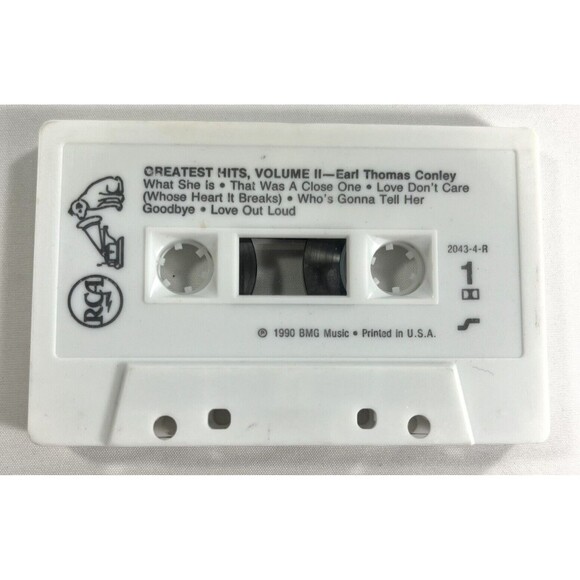 Greatest Hits Earl Thomas Conley Volume 2 Vintage 1990 RCA Records Cassette Tape - Picture 5 of 7